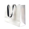 Wholesale Custom Printed Black Luxury Shopping Gift Paper Bag with Handle and Bow Underwear Luxury Paper Bags with Your Own logo