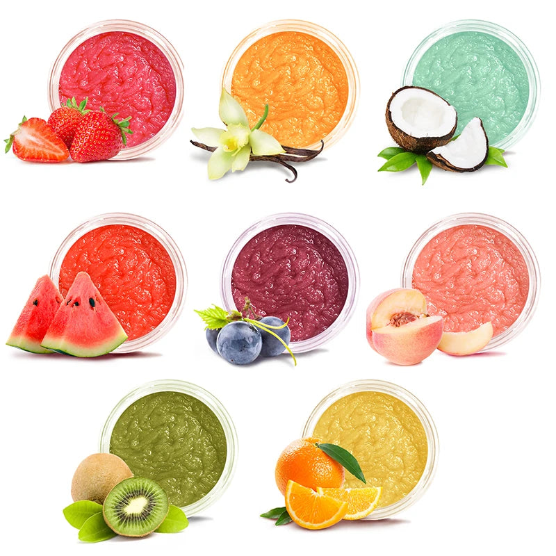 2021 New Formula Wholesale OEM Private Label Beauty Treats Vegan Organic Strawberry Coconut Natural Lip Scrub