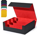 MIO Card Deck Case for Trading Cards 1800+ Premium Leather Magic Commander Storage Box Protectors Fit YuGiOh MTG and Sport Cards