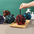 YUE New Wholesale Color Matching Bath Flower Ball 50g Super Soft and Scrub Flower Back Wash Large Black Men's Bath