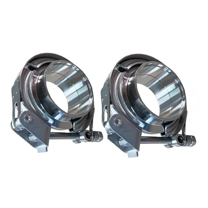 JTLD 3Inch Stainless Steel Exhaust V Band Clamp Quick Release 304 Stainless Steel Male Female Flange