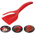 Hot Sale 2 in 1 Kitchen Clamp Multifunctional Spatula Grinding Cooking Spoon Cookware Egg Pancake Spatula Clamping Omelette