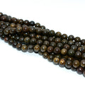 Wholesale Natural Bronze Stone Loose Gemstone Beads 4/6/8/10/12mm Round Handmade Beads in Multi-Color for DIY Jewelry