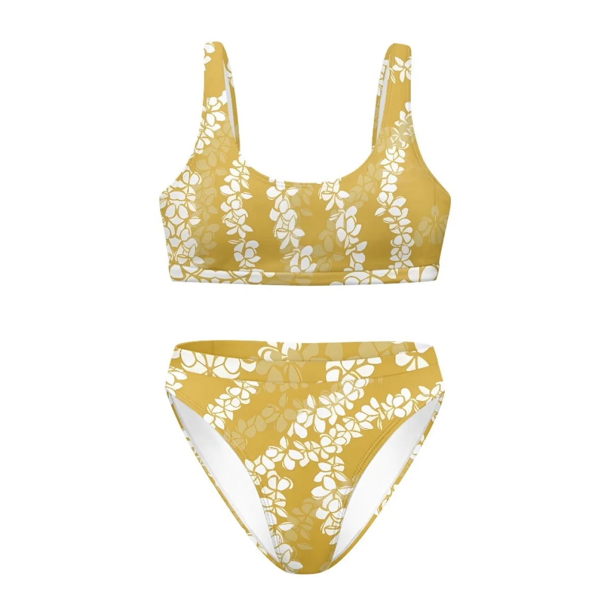 Print on Demand Women's Two Piece Swimsuit Hawaiian Tribal Designer Bathing Suits Tank Modest Swimwear Custom Bathing Suit Women