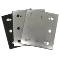100*110mm 6 Holes Square Sander Backing Pad Replacement Aluminum EVA Sanding Backing Plate for Polishing Grinding