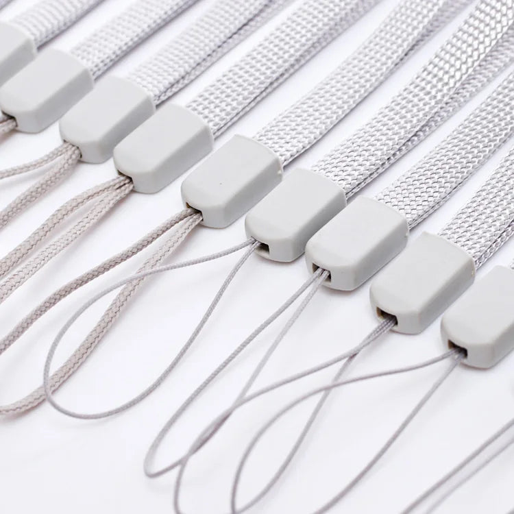 Adjustable Custom Round Woven Braided Cotton Wrist Strap Lanyard for Water Bottle Mini Fan Speaker Cell Phone Camera