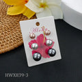 Elegant Hawaiian Pearls Earrings Sets Minimalist Shell Pearl Post Studs Wholesale Earlobe Jewelry for Women