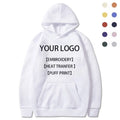 Custom Logo Men's Hoodies Sweatshirts Heat-Transfer Printed Plain Sweatshirts Casual Style Autumn Lightweight Breathable