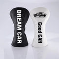 Premium Customized Printed Logo Durable Soft Pu Leather Golf Driver/Wood/Hybrid Head Cover