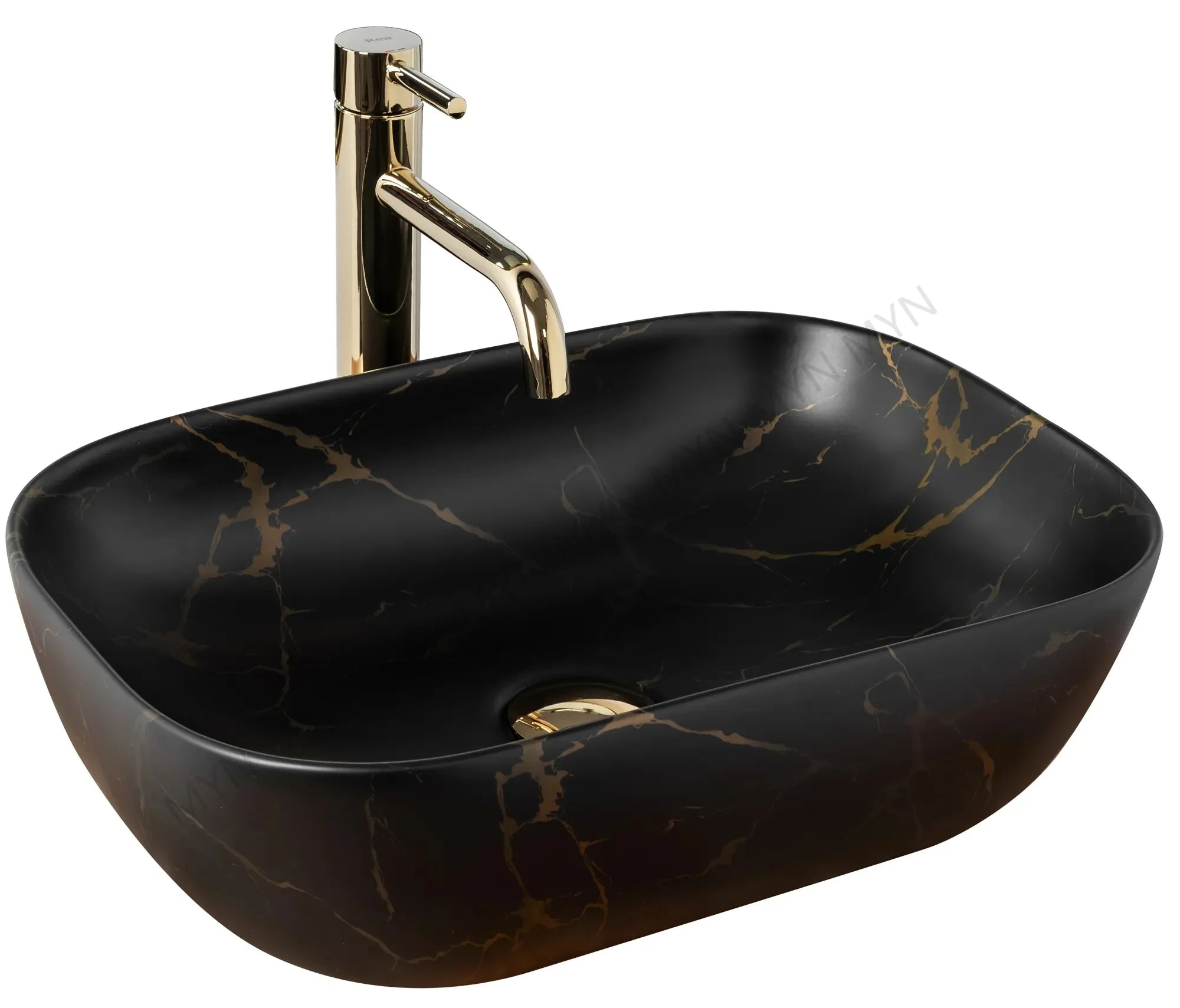 Bathroom Decorative Counter Top Black Marble Basin