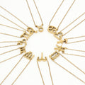 14K Gold Plated 316L Stainless Steel Custom Zodiac Series Pendant Necklace Irregular Zodiac Shaped Horoscope Choker Necklace