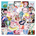 50PCS Cartoon Cute Axolotl Sticker for Kids Luggage Laptop Bottle Strawberry VSCO Stickers