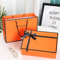Luxury Design Custom logo Victorias Secret pink Luxury Paper Cardboard Bag Skincare Packaging Wedding Gift Box With Bow Ribbon
