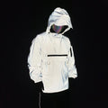 Loose Multi-Pocket Functional Wind Tactical Jacket Colorful Reflective Chargo Jacket
