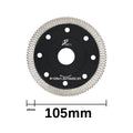 DEYI 105mm 4inch Hot Products Ultra Super-thin Type Diamond Hot Press X Mesh Turbo Blade for Tiles and Dekton Cutting