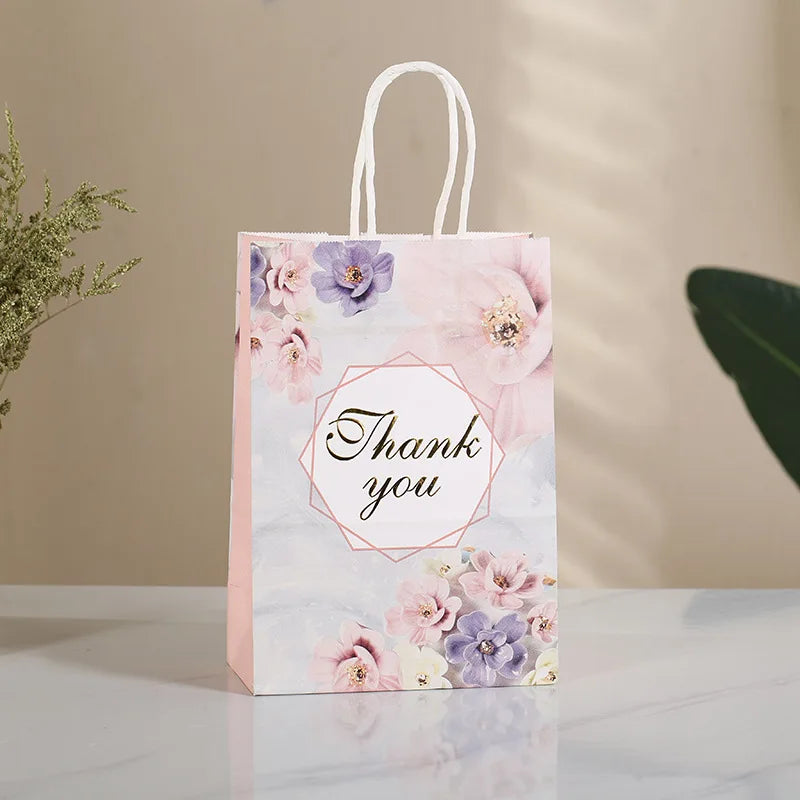 Classic Kraft Paper Gift Bag Recyclable Biodegradable Brown Supermarket Offset Printing Laminated Packaging for Promotion
