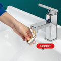Popular Universal 720 Swivel Faucet Sprayer Brass Silver 2-Function Water-Saving Facucet Aerators Kitchen Bath Faucet Extender