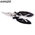 NEWMAJOR 13cm Wholesale Stainless Steel Fishing Pliers Scissor Braid Line Lure Cutter for River Lake Fishing Stream Position