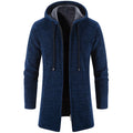Hooded Fleeceing Thermaling Cardigan Trench Coat High Quality Fashion Casual Men Sweater