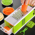 5 in 1 Multifunctional Vegetable Cutter Manual Dicer Julienne Spiral Mandoline Slicer Grater Chopper for Fruit Onion Potato