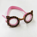 GD Kids Waterproof Anti-Fog Swimming Goggles Cat Shape Leopard Cartoon Design for Sports for Children