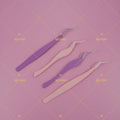 Non-Sticky Diy Lash Tweezers Lash Extensions Cluster Applicator for Press on Lashes