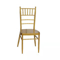 Cheap Wholesale Hot Selling Banquet Iron Steel Gold Chiavari Chair for Wedding Rental Event Party Outdoor Home Office