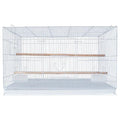 Modern Classic Galvanized Iron Birds Cage with Solid Pattern Plastic Trays Custom Logo Carrier & Houses Low MOQ Box Packing