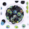Resin Rhinestone 5MM Blue Crystal Stones Round Flatback Resin Rhinestone 3MM 4MM 5MM 6MM DIY Crafts Decor for Garments