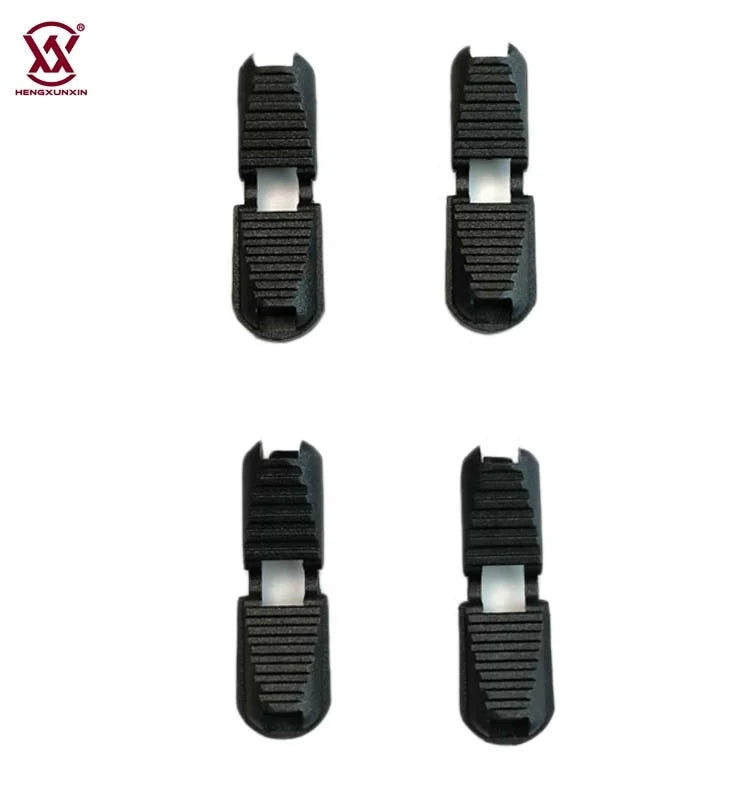 Plastic Zipper Plastic Cord Lock End Zipper Pull End Plastic Cord Lock Buckle for Sports Bag Backpack Accessories
