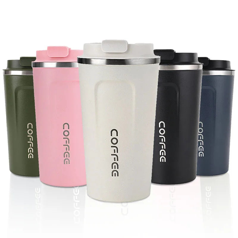 Amazons Hot Sell Insulated Coffee Cup With Leakproof Lid Vacuum Stainless Steel Double Walled Car Tumbler for Coffee and Tea