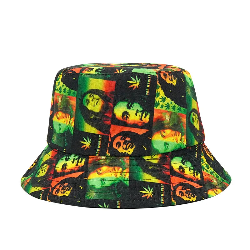 Adult Summer Sunshade Beach All Over Animal Printing Packable Bucket Hat