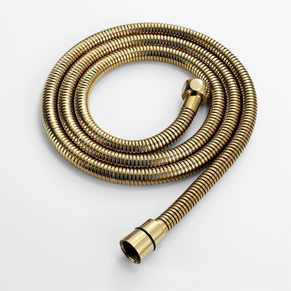 HIDEEP HI23001-7 Modern Bathroom Shower Accessories Hand Shower Hose Titanium Golden 1.5m Stainless Steel G1/2 Inch Thread 1