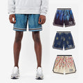 Custom Full Printed Sublimation 5" Inseam Summer Vintage Basketball Sport Running Mesh Men's Shorts With Pockets