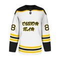 Sublimated Man Ice Hockey Jersey 100% Polyester 220g White Custom Team Wholesale Manufacturer