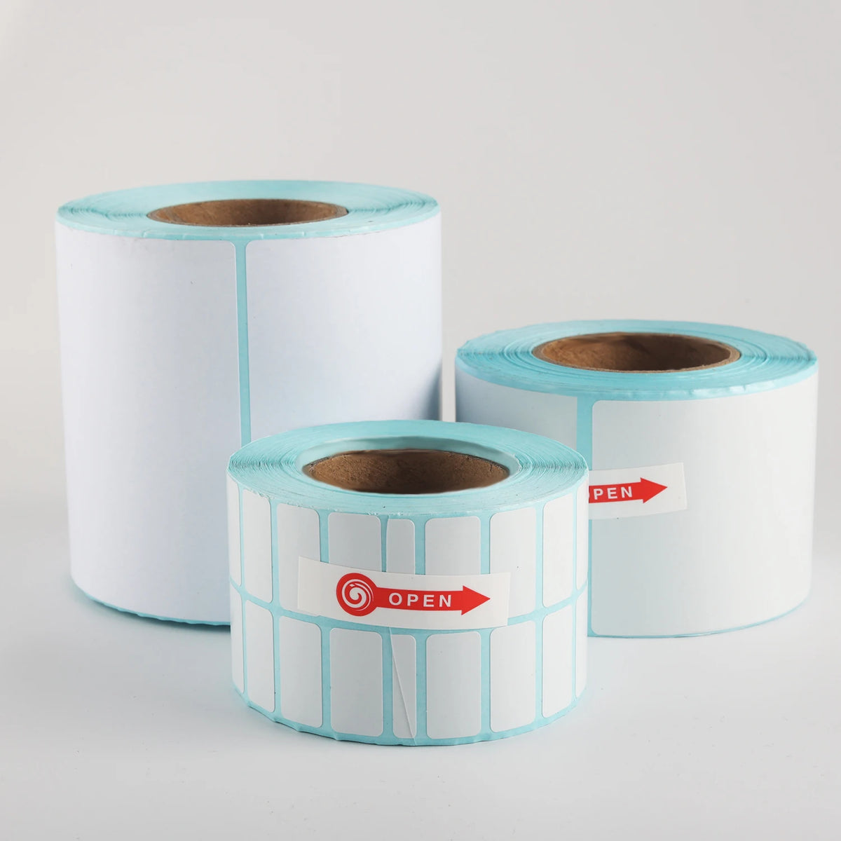 Custom Thermal Paper TOP Thermal Paper Glossy Lamination Waterproof Strong Adhesive Stickers Printed Jumbo Roll Label BPA Free