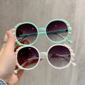 Popular Cute Desugbed Pink Love Kid Sun Glasses UV400 Sunflower Shape Sunglasses With Polarized Lenses Custom Logo Red Frame