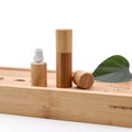 3ml 5ml 10ml Eco-Friendly Portable Bamboo Glass Roll-On Perfume Bottle Engraving Customizable for Essential Oil Face Cream Eye