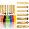 24mm Long Barrel Nail Drill Bit Carbide Nail Bur Electric Nail Drill Accessory Remove Cuticle Milling Cutter