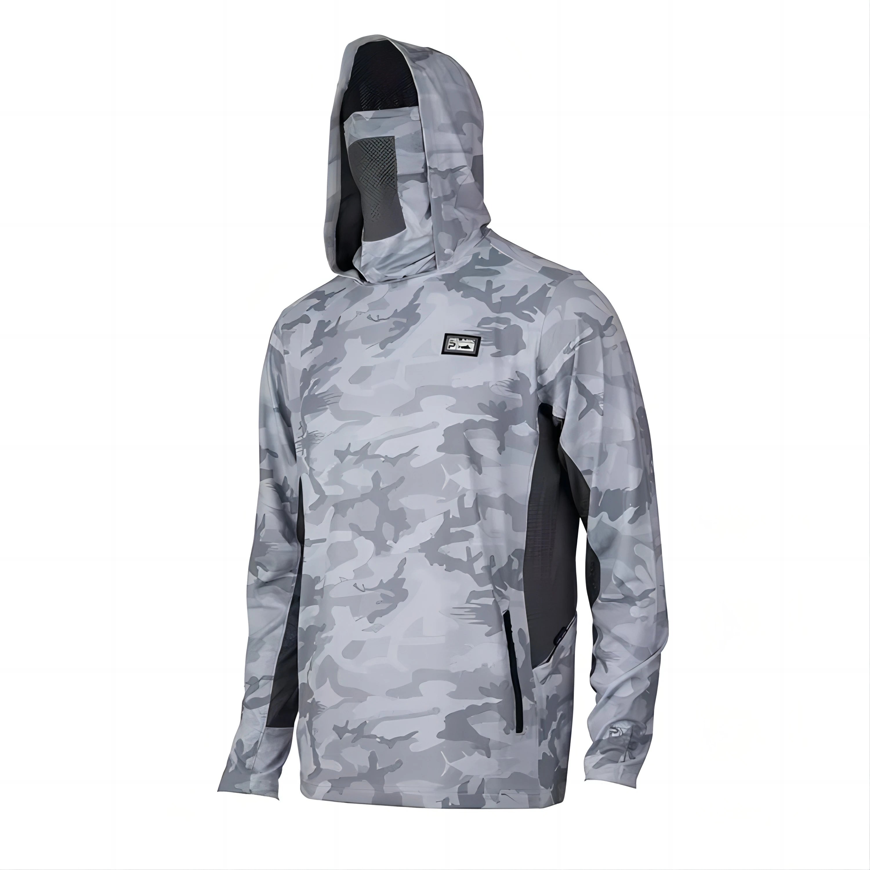Hot Sale Popular Sublimated Long Sleeves Breathable Hooded Fishing Shirts