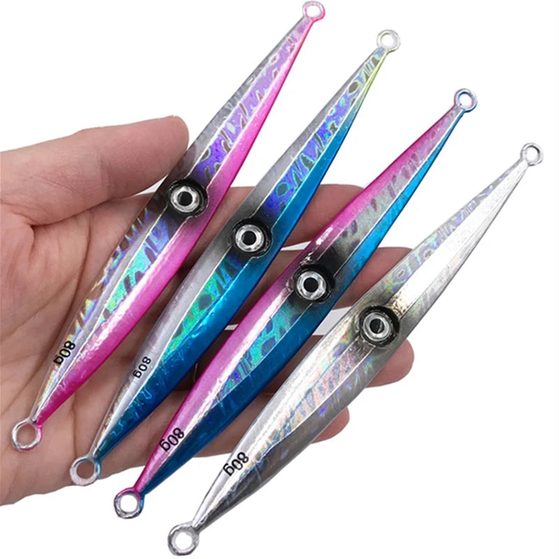 40g 60g 80g 100g 150g 200g 250g 300g 400g Deep Sea Slow Jigging Metal Jig Lure Luminous Tuna Sea Bass Bait