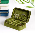 SSeeSY Mini Portable Custom Logo Bracelet Ring Necklace Travel Velvet Jewelry Storage Cases Packaging Box Organizer