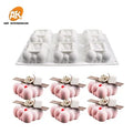 AK 6cavity Square Cloud Silicone Mousse Cake Moulds for Bakery Jelly Moulds Pastry Baking Tools Handmade Candle Soap Mould MC145