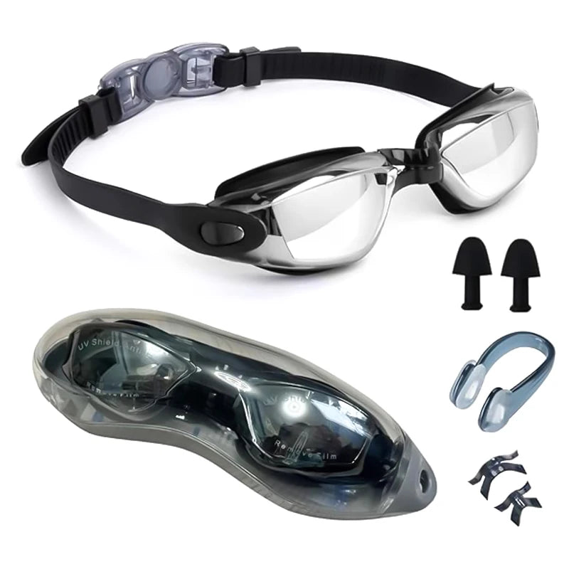 2024 Super View Glass Anti Fog Silicone Swim Goggles Diving Swim Accessories Swimming Glasses for Adults