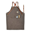 Custom Cross Back Bib Sleeveless Reusable Apron Stylish for Cleaning in Bartenders Cafes Coffee Shops Salons Hairdressers