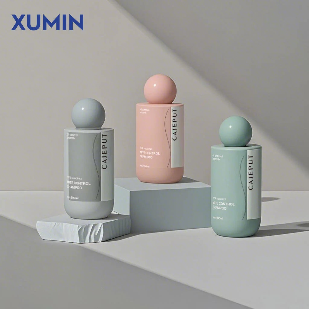 Premium Cosmetic Toner Bottle with Ball-Shaped Cap 200ml Plastic Bottle with Screw Cap White Transparent Frosted Lotion Bottle