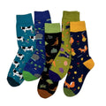 Wholesale Men Socks 100 Cotton Fashionable Custom Animal Theme Cattle Hippo Kangaroo Rabbit Fox Carrot Rose Cute Unisex Socks