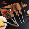 YUEYANG 6-Piece Stainless Steel Kitchen Knife Set 3CR13 Business Gift Customizable Hot Selling Product