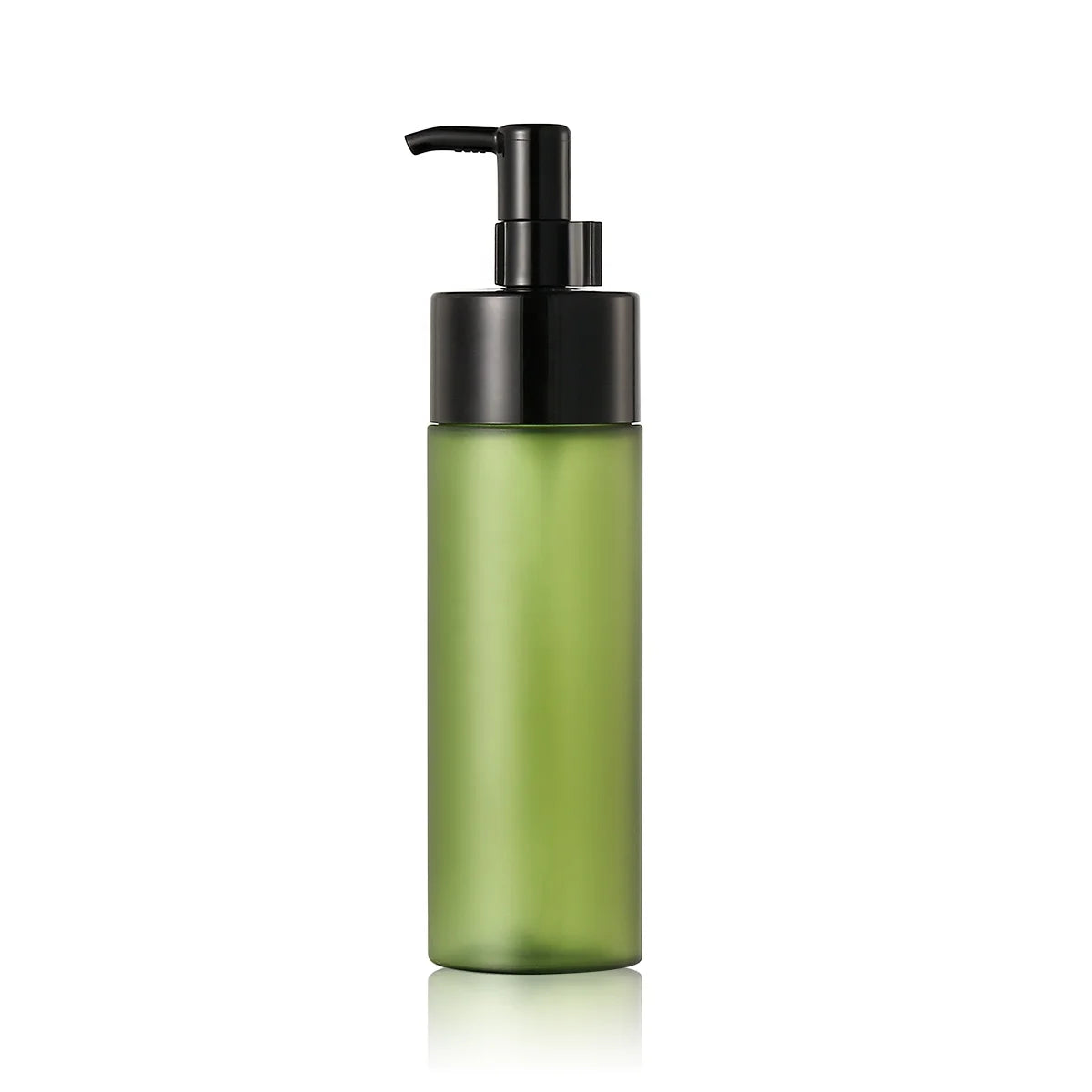 150ml Frosted Green Plastic Lotion Bottle With Clip Clear Target for Beauty Product Packaging Leakproof Plastic Bottles