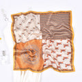 2024 Wholesale Stock 100% Silk Scarves New Silk 53 Small Square Scarves Fashion Elegant Ladies Scarves